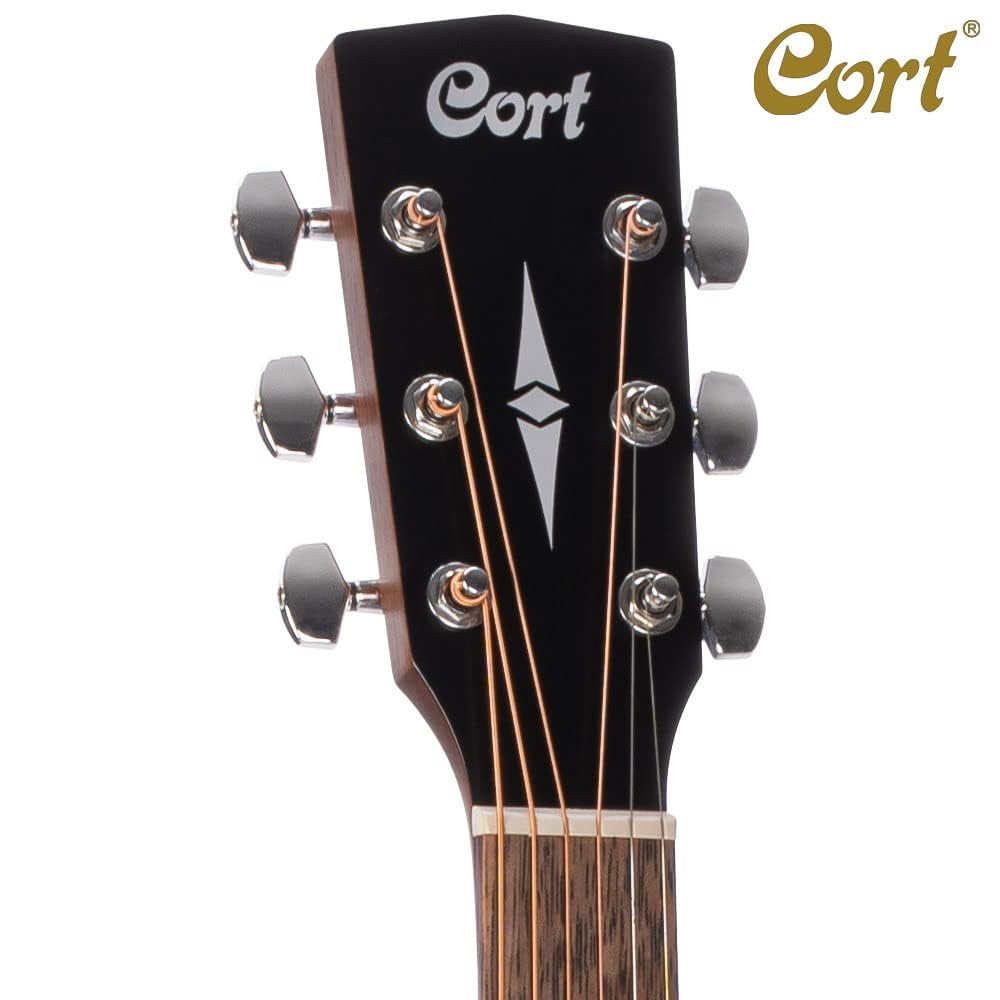 Cort AF510E Acoustic Guitar with Electronics - Open Pore - Semi Acoustic Guitar