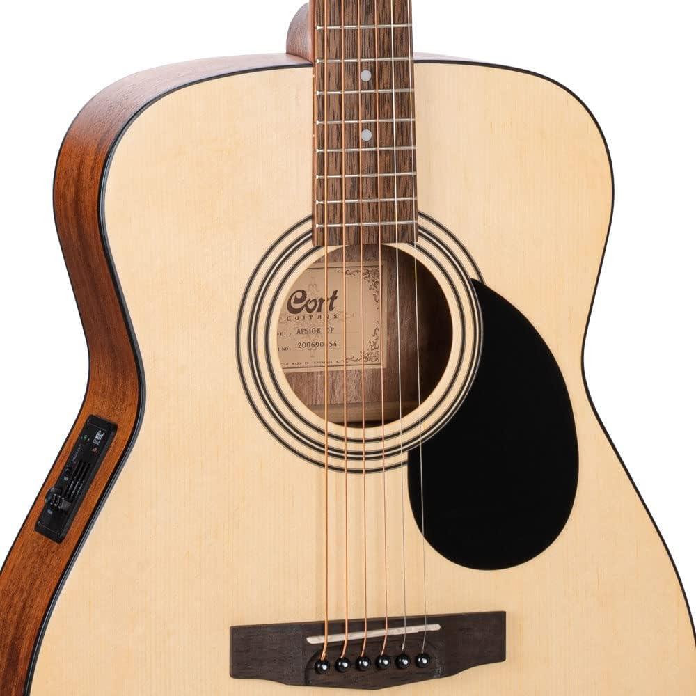 Cort AF510E Acoustic Guitar with Electronics - Open Pore - Semi Acoustic Guitar