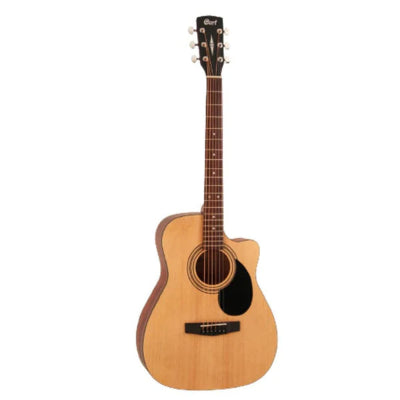 Cort AF500C Standard Series Cutaway 6 String Acoustic Guitar - Single / Open Pore